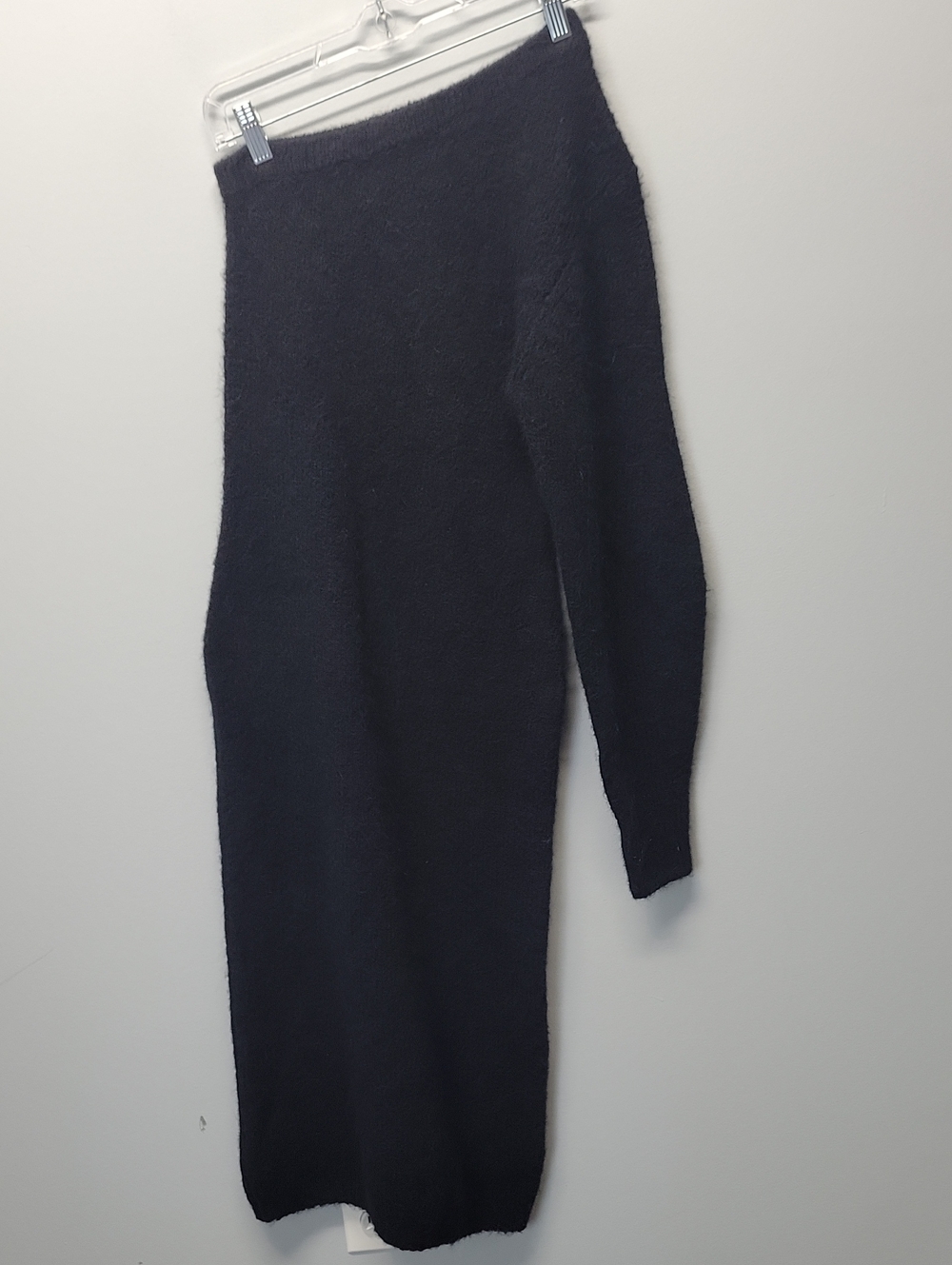Aje Motocyclette One Shoulder black wool Midi Dress size XS